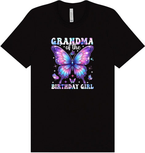 Grandma of the Birthday Girl Adult Bella Canvas Shirt