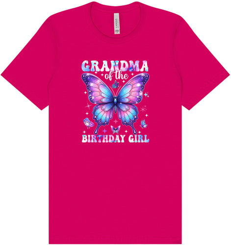 Grandma of the Birthday Girl Adult Bella Canvas Shirt