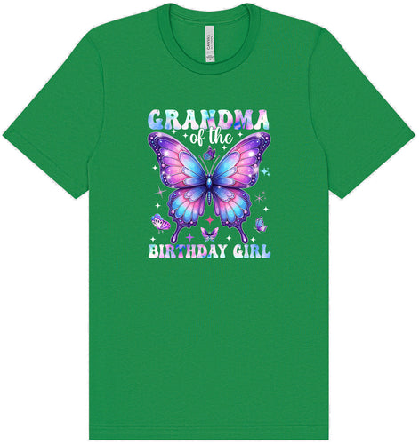 Grandma of the Birthday Girl Adult Bella Canvas Shirt
