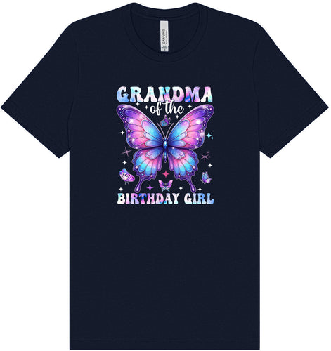 Grandma of the Birthday Girl Adult Bella Canvas Shirt