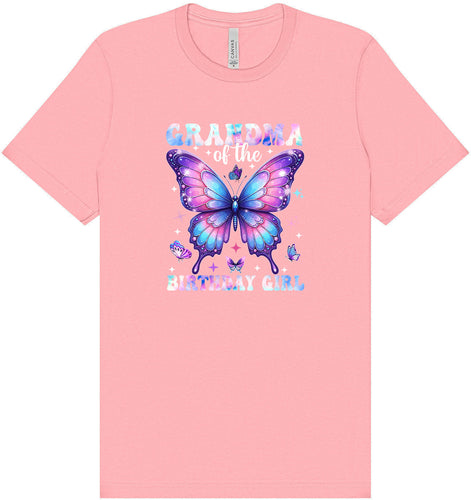 Grandma of the Birthday Girl Adult Bella Canvas Shirt