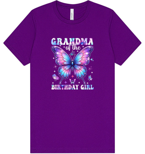 Grandma of the Birthday Girl Adult Bella Canvas Shirt