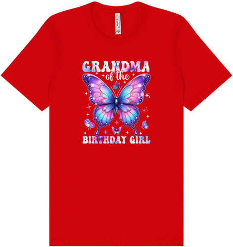 Grandma of the Birthday Girl Adult Bella Canvas Shirt