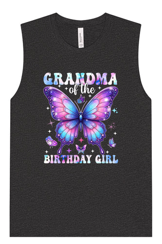 Grandma of the Birthday Girl Muscle Tank