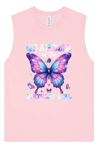 Grandma of the Birthday Girl Muscle Tank