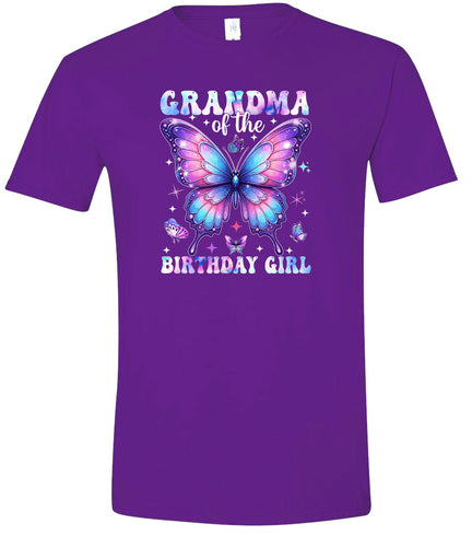 Grandma of the Birthday Girl Adult Gildan Soft Shirt