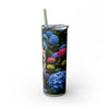 Skinny Tumbler with Straw – 20 oz Stainless Steel Cup