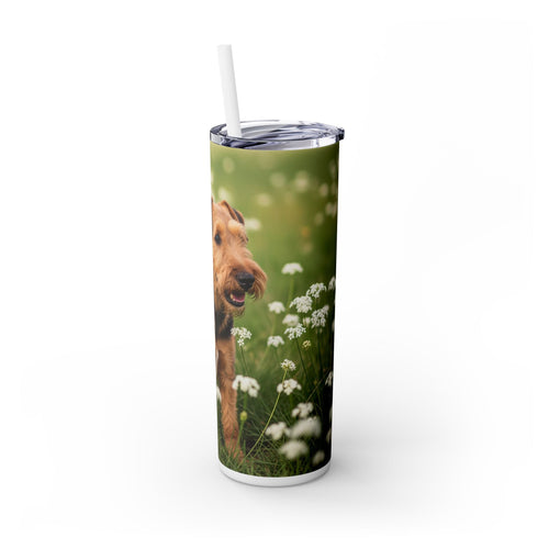 Skinny Tumbler with Straw – 20 oz Stainless Steel Cup