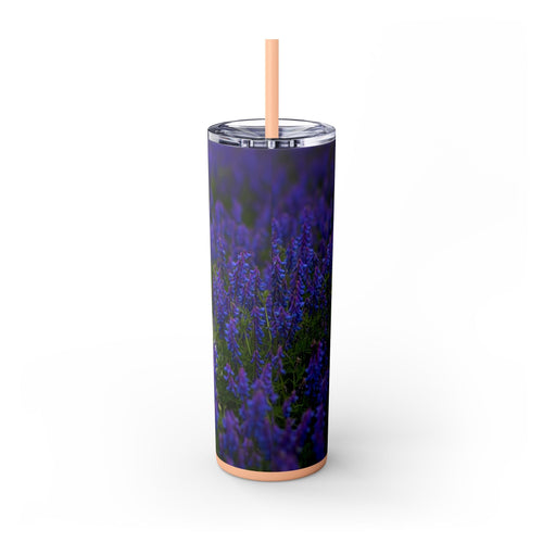 Skinny Tumbler with Straw – 20 oz Stainless Steel Cup