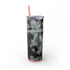 Skinny Tumbler with Straw – 20 oz Stainless Steel Cup