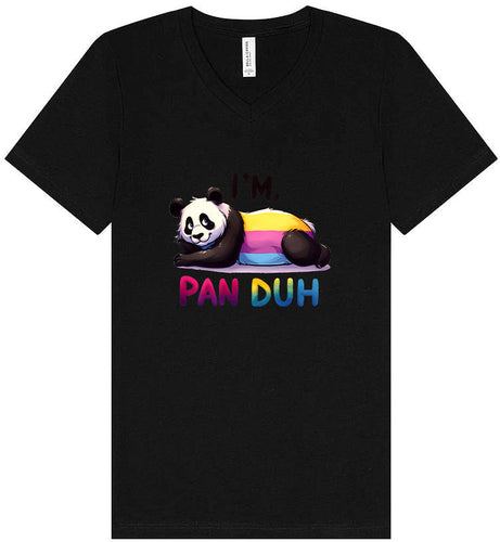 Pan Duh Panda Unisex V-Neck Shirt