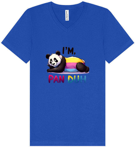 Pan Duh Panda Unisex V-Neck Shirt