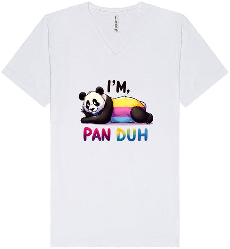 Pan Duh Panda Unisex V-Neck Shirt