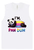 Pan Duh Panda Muscle Tank