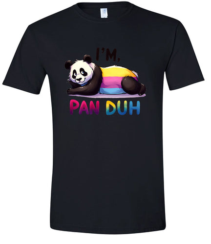 Pan Duh Panda Adult Gildan Soft Shirt