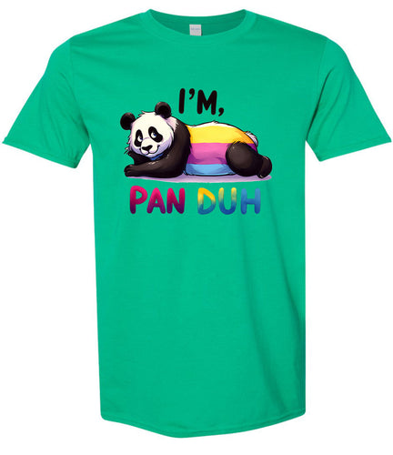 Pan Duh Panda Adult Gildan Soft Shirt