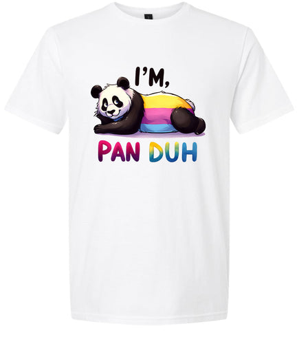 Pan Duh Panda Adult Gildan Soft Shirt