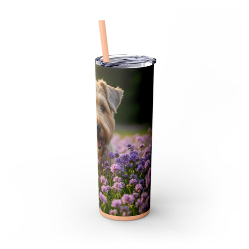 Skinny Tumbler with Straw – 20 oz Stainless Steel Cup