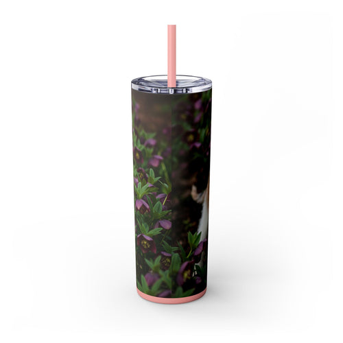 Skinny Tumbler with Straw – 20 oz Stainless Steel Cup