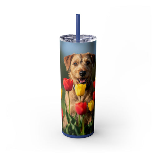Skinny Tumbler with Straw – 20 oz Stainless Steel Cup