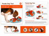 Round Dog Puzzle Feeder Slow Toy