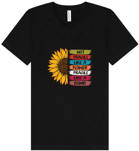 Fragile Like A… Unisex V-Neck Shirt