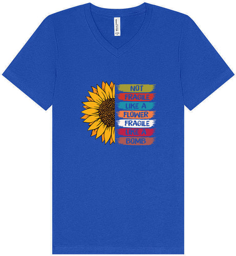 Fragile Like A… Unisex V-Neck Shirt