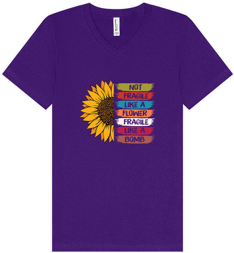 Fragile Like A… Unisex V-Neck Shirt