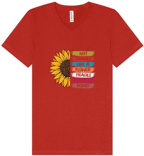 Fragile Like A… Unisex V-Neck Shirt