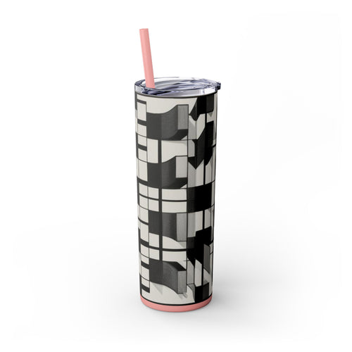 Skinny Tumbler with Straw – 20 oz Stainless Steel Cup