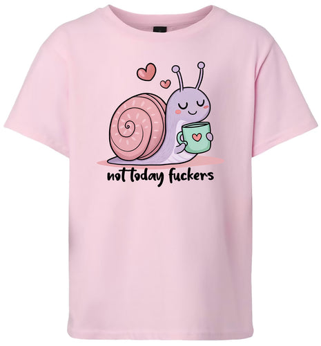 Not Today Snail Children's Gildan Soft Shirt