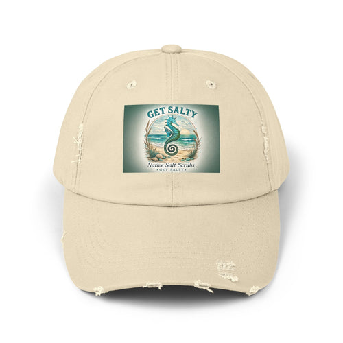 Get Salty Seahorse Distressed Cap