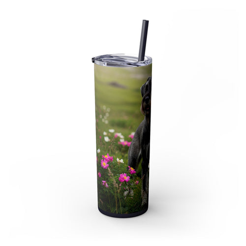 Skinny Tumbler with Straw – 20 oz Stainless Steel Cup