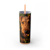 Skinny Tumbler with Straw – 20 oz Stainless Steel Cup