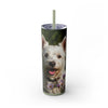 Skinny Tumbler with Straw – 20 oz Stainless Steel Cup