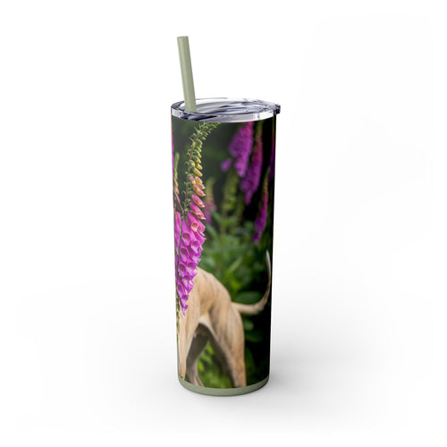 Skinny Tumbler with Straw – 20 oz Stainless Steel Cup