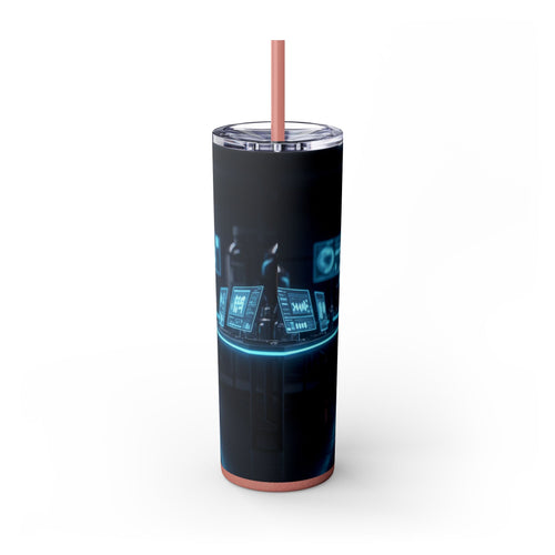 Skinny Tumbler with Straw – 20 oz Stainless Steel Cup