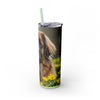 Skinny Tumbler with Straw – 20 oz Stainless Steel Cup