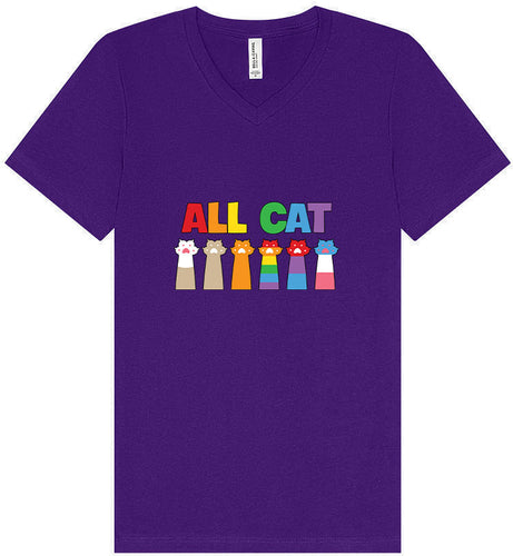 All Paws for Pride Unisex V-Neck Shirt