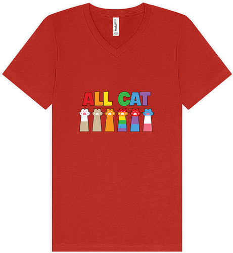 All Paws for Pride Unisex V-Neck Shirt