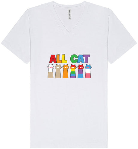 All Paws for Pride Unisex V-Neck Shirt
