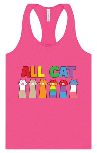 All Paws for Pride Women's Racerback Tank