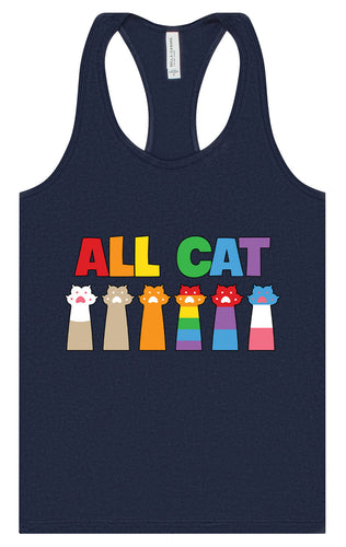 All Paws for Pride Women's Racerback Tank