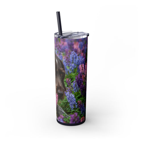 Skinny Tumbler with Straw – 20 oz Stainless Steel Cup