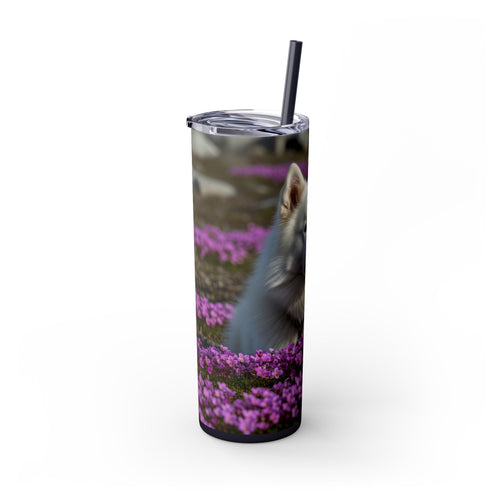 Skinny Tumbler with Straw – 20 oz Stainless Steel Cup