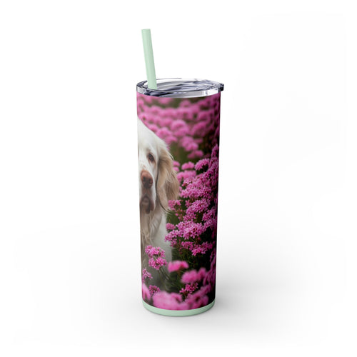 Skinny Tumbler with Straw – 20 oz Stainless Steel Cup