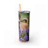 Skinny Tumbler with Straw – 20 oz Stainless Steel Cup