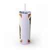 Skinny Tumbler with Straw – 20 oz Stainless Steel Cup