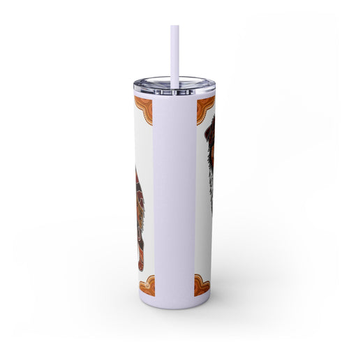 Skinny Tumbler with Straw – 20 oz Stainless Steel Cup