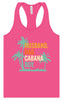 Dad. Husband. Cabana Boy. Women's Racerback Tank